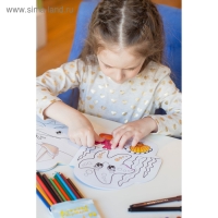 Раскраска с наклейками &laquo;Подводный мир&raquo;, 16 стр.