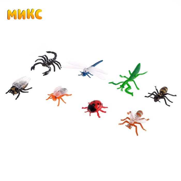 Набор животных &laquo;Насекомые&raquo;, 8 фигурок, МИКС