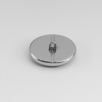 Пуговица металлическая на ножке &laquo;Рябь&raquo;, декоративная, d = 25 мм, цвет белый/чёрный/серебряный