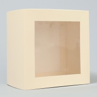 Коробка-фоторамка подарочная складная, упаковка, &laquo;Топленое молоко&raquo;, 14 х 14 х 8 см