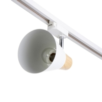 Светильник трековый "Паулина" Е27 40Вт белый 16х12х18см Светильник трековый "Паулина" Е27 40Вт белый 16х12х18см