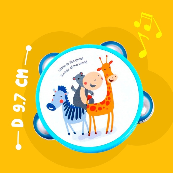 Набор музыкальных инструментов &laquo;Зверята&raquo;, 3 предмета