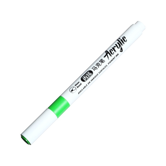 Набор маркеров акриловых 6 цветов, круглый наконечник, для любой поверхности Набор маркеров акриловых 6 цветов, круглый наконечник, для любой поверхности