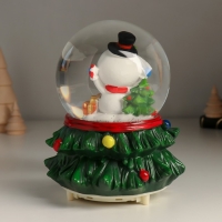 Сувенир полистоун водяной шар свет, музыка, снег кружится "Снеговик" 12х12х15,5 см Сувенир полистоун водяной шар свет, музыка, снег кружится "Снеговик" 12х12х15,5 см