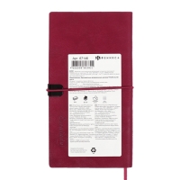 Еженедельник датир 2025г 175х95мм мягк обл иск кож 64л ESCALADA, бл тис, бл 70 г/м&sup2;,красный