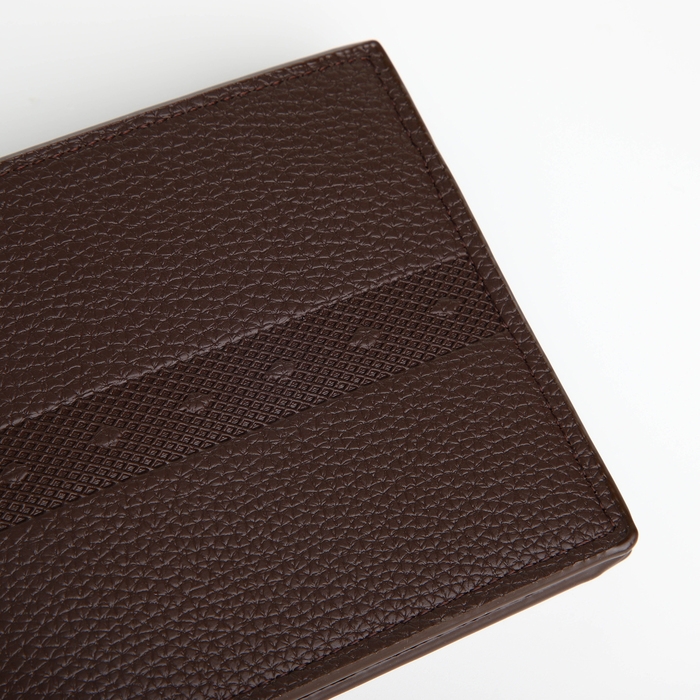 Портмоне мужское без застёжки, отдел для карт, монет, цвет коричневый Портмоне мужское без застёжки, отдел для карт, монет, цвет коричневый
