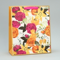 Пакет подарочный с шильдиком, упаковка, &laquo;На радость тебе&raquo;, 30.5 х 25 х 12.5 см