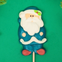 Новый год. Карамель леденцовая на палочке "Дед Мороз 3D", ассорти, 45 г