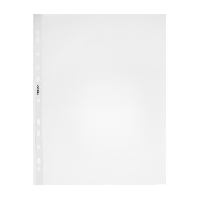 Файл-вкладыш А4, 90 мкм, Стамм, матовый, вертикальный, 50 штук