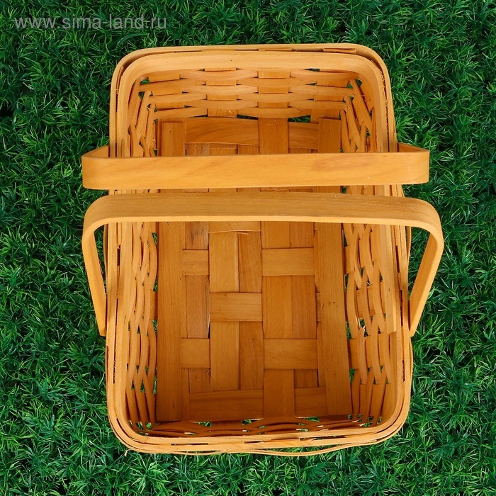 Корзинка «Лукошко», 31,5×21,5×12/25,5 см, шпон Корзинка «Лукошко», 31,5×21,5×12/25,5 см, шпон