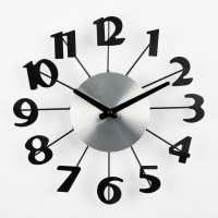 Часы настенные, интерьерные, "Большие цифры", бесшумные, d-31 см Часы настенные, интерьерные, "Большие цифры", бесшумные, d-31 см
