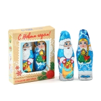 Шоколадные фигурки новогодние &laquo;Дед Мороз и Снегурка&raquo;