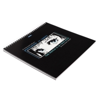 Скетчбук 240 х 240 мм, 40 листов чёрная бумага, 20 листов белая бумага, на гребне "Мир в твоих глазах", обложка мелованный картон, жёсткая подложка, блок 100/160 г/м&sup2;