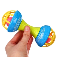 Погремушка &laquo;Гантелька яркая&raquo;, с эластичными элементами