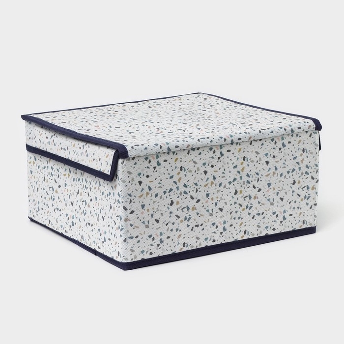 Короб для хранения Доляна &laquo;Мармелад&raquo;, 30&times;28&times;15 см, цвет белый