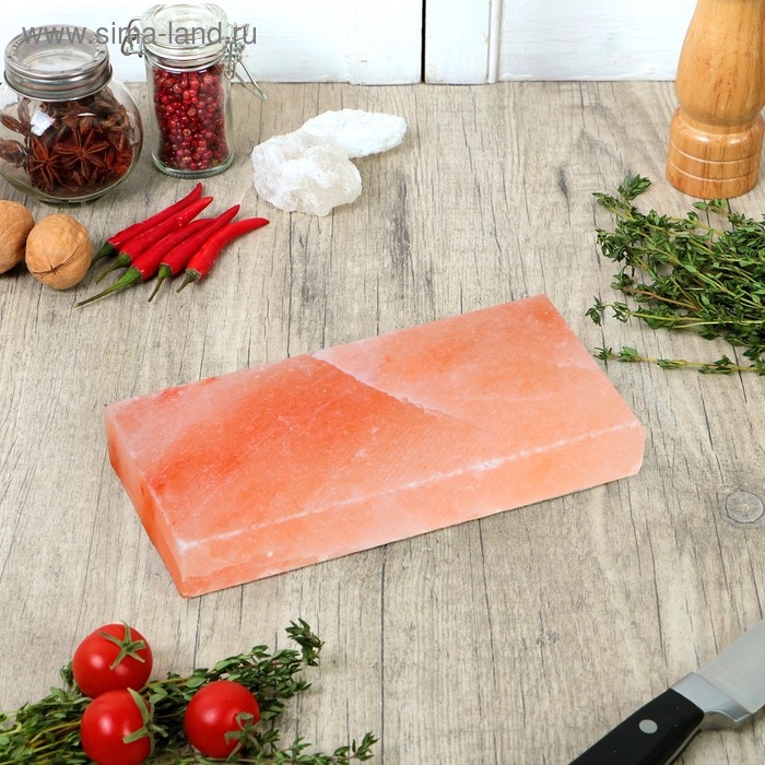 Кирпич из гималайской соли, шлифованный, 20×10×2,5см, Кирпич из гималайской соли, шлифованный, 20×10×2,5см, "Добропаровъ"