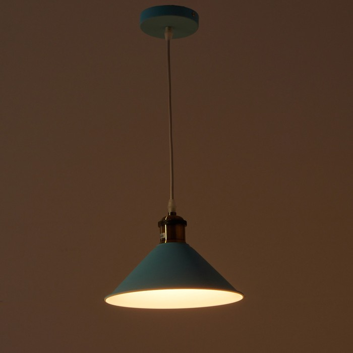 Светильник BayerLux 1244/1BL E27 40Вт синий 22х22х8,5-108 см