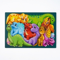 Пазл фигурный &laquo;Динозаврики&raquo;, 12 деталей, от 3 лет