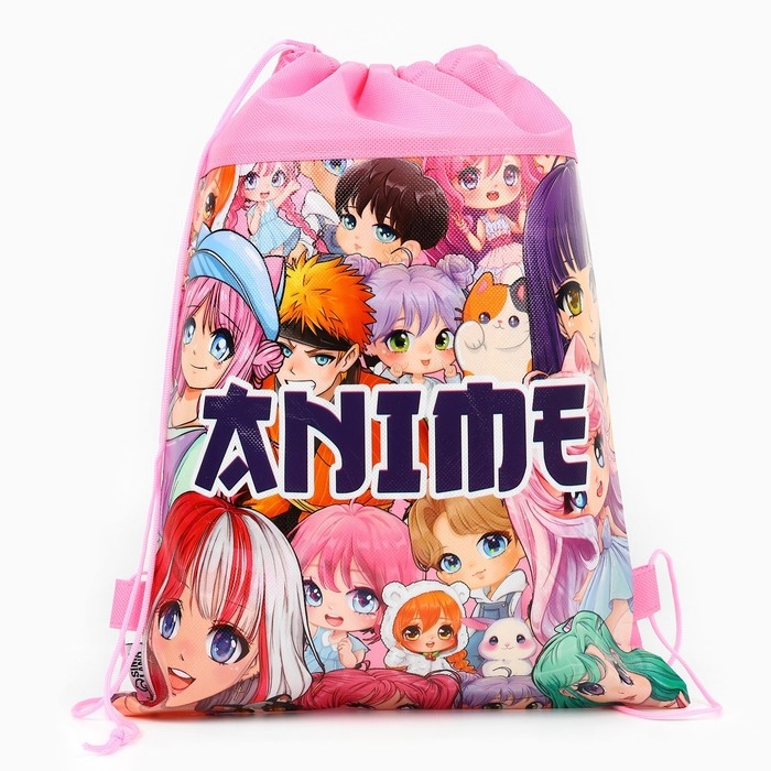 Мешок для обуви &laquo;Мир аниме&raquo; полиэстер, размер 30 х 40 см