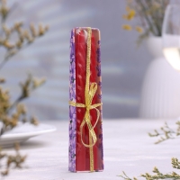 Свечи восковые витые (набор 2 шт), аромат клубника