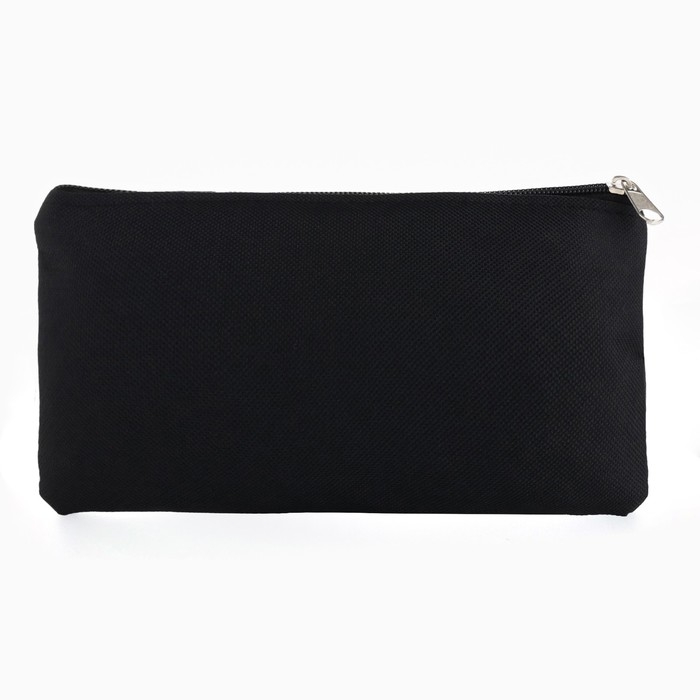 Пенал школьный мягкий 20х11 см, 1 сентября: I`m done, текстиль, черный