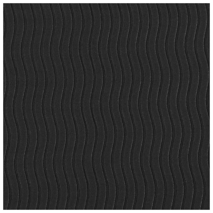 Коврик для фитнеса и йоги ONLYTOP, 183х61х0,6 см, цвет серый/чёрный