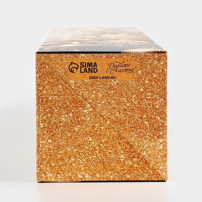 Коробка подарочная новогодняя складная «Фотографичные шары », 9.5 х 32.5 х 9.5 см, Новый год Коробка подарочная новогодняя складная «Фотографичные шары », 9.5 х 32.5 х 9.5 см, Новый год