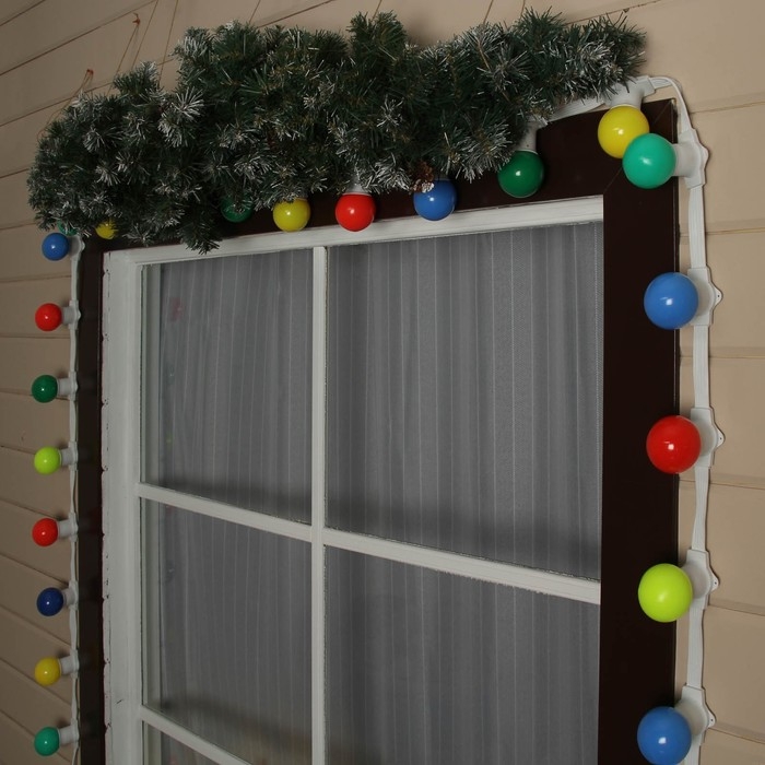 Гирлянда &laquo;Белт-лайт&raquo; 50 м, IP65, 5W, белая каучуковая нить, шаг 15 см, Е27 (без ламп), 220 В