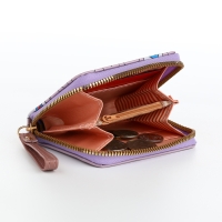 Кошелёк детский на молнии, цвет сиреневый Кошелёк детский на молнии, цвет сиреневый