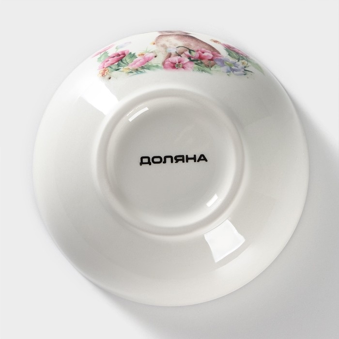 Миска фарфоровая Доляна &laquo;Зайка&raquo;, 250 мл, d=11,3 см