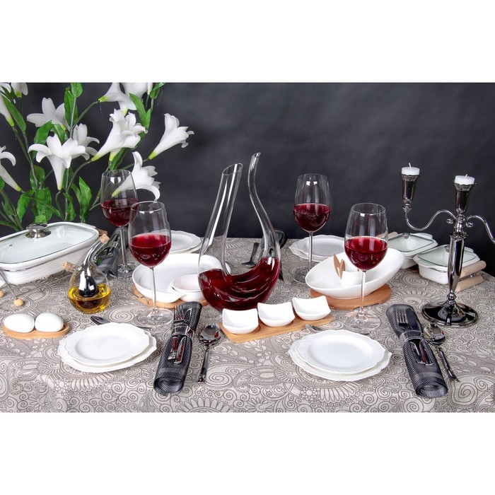 Декантер стеклянный для вина Magistro «Совиньон», 1,3 л Декантер стеклянный для вина Magistro «Совиньон», 1,3 л