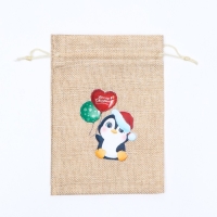 Новый год. Мешок подарочный с термонаклейкой, 13 х 18 см Новый год. Мешок подарочный с термонаклейкой, 13 х 18 см