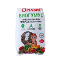 Удобрение гранулированное органическое Оргавит Биогумус, 2 кг Удобрение гранулированное органическое Оргавит Биогумус, 2 кг