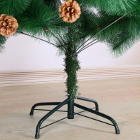 Кедр зеленый шишки 180 см, d игл 10 см, d нижнего яруса 100 см, 235 веток, металл подставка