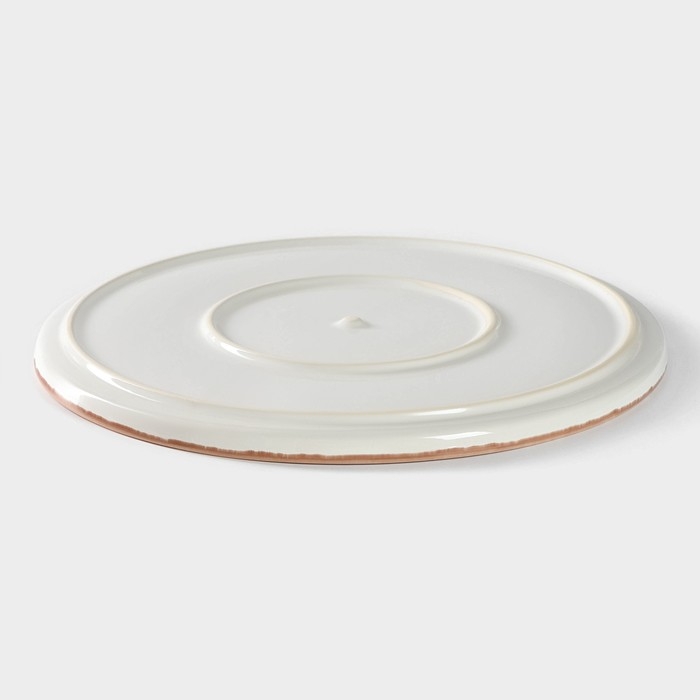 Тарелка для пиццы фарфоровая Punto bianca, d=33 см