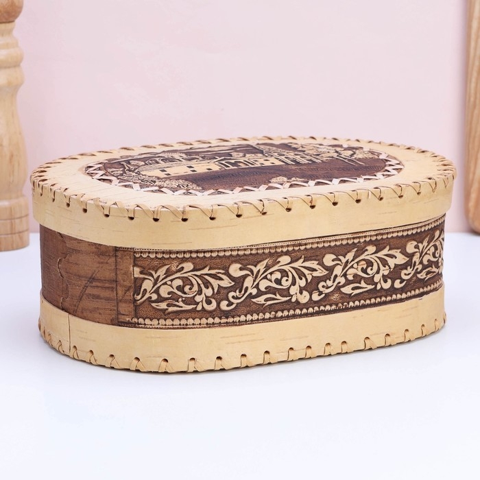 Батонница &laquo;Собор&raquo;, 30&times;18&times;10 см, береста