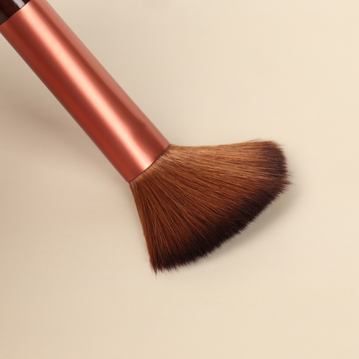 Набор кистей для макияжа «Рептилия», 7 предметов, чехол на кнопке, цвет чёрный Набор кистей для макияжа «Рептилия», 7 предметов, чехол на кнопке, цвет чёрный