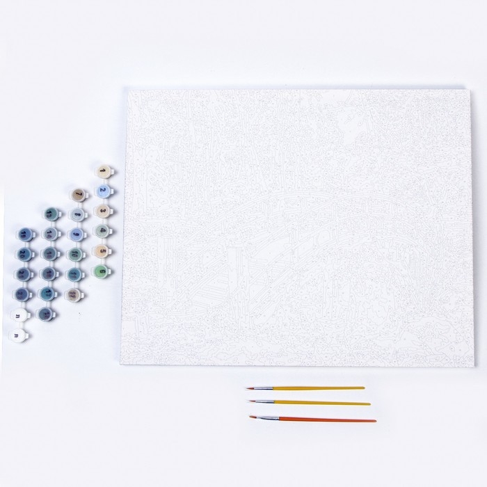 Картина по номерам &laquo;Мостик в саду&raquo;, холст на подрамнике, 40 &times; 50 см