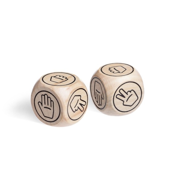 Кубики решают &laquo;Камень, ножницы, бумага&raquo;, 2 кубика, 14+