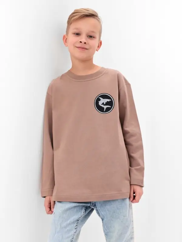 Термоаппликация &laquo;Акула&raquo;, d=7.9 см, фасовка 10 шт., чёрная, белый