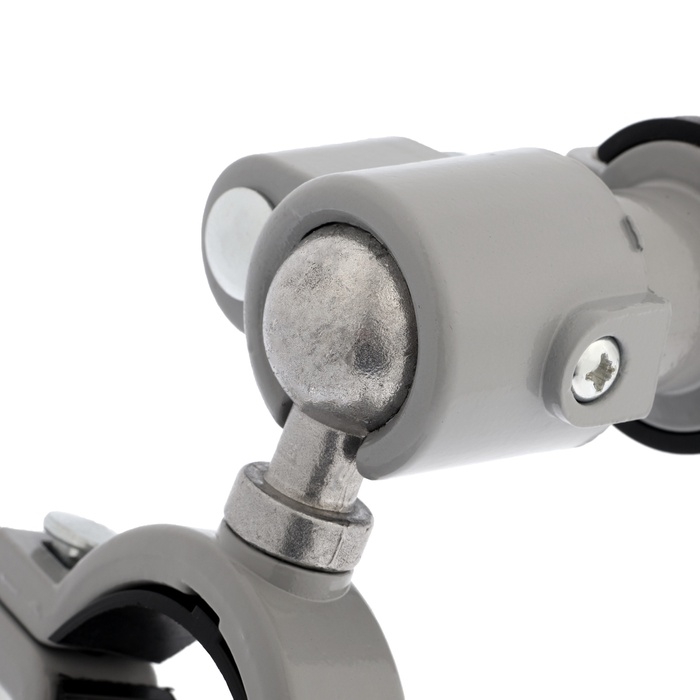 Стойка для дрели ТУНДРА, винтовой зажим, поворотный шарнир 360&deg;, d=60 мм, длина 253 мм