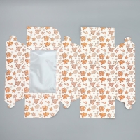 Коробка для капкейков складная с двусторонним нанесением &laquo;С Новым годом&raquo;, 25 х 17 х 10 см, Новый год