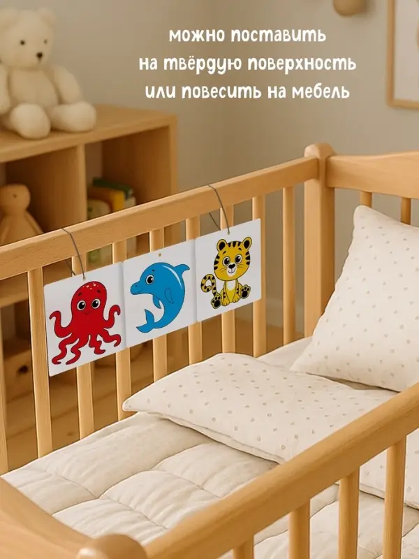 Набор картонных книжек-гармошек "Смотрим вместе", 6 шт.