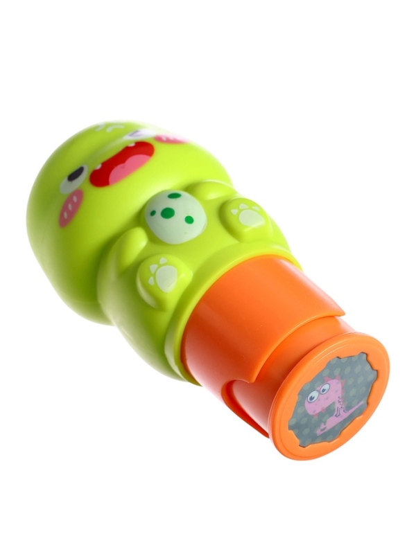 Штампер с наклейками, динозавр