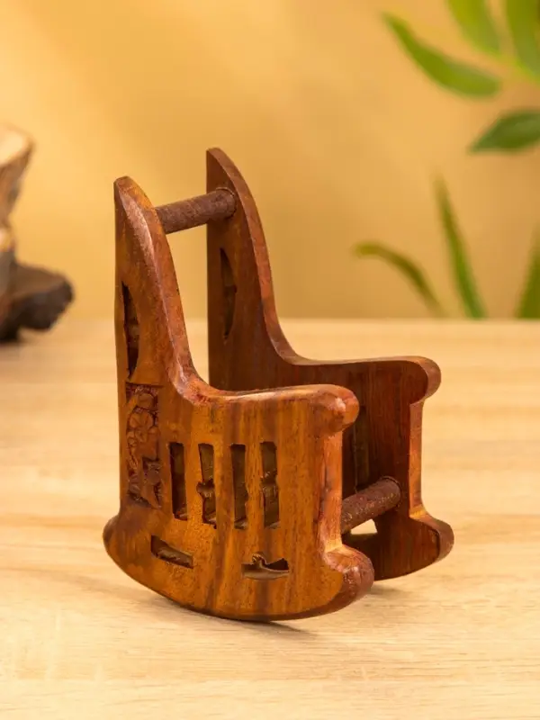 Подставка под горячее "Кресло" (набор 6 шт), 14х10х6,5 см, дерево шишам