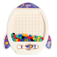 Магнитный планшет для рисования &laquo;Ракета&raquo;, мозаика, 10 карточек