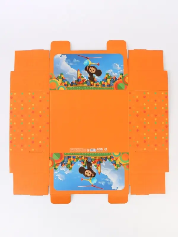 Коробка подарочная &laquo;Поздравляю&raquo;, Чебурашка, 31 х 25,5 х 16 см