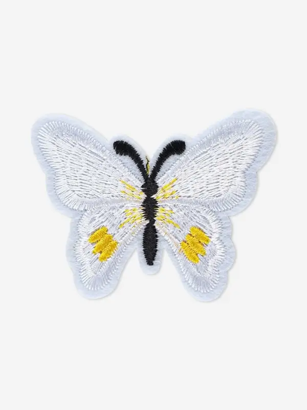 Термоаппликация &laquo;Бабочка&raquo;, 6.7&times;5 см, фасовка 10 шт., белая