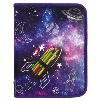 Папка для тетрадей А5, 180 х 230 х 25 мм, молния вокруг, пластиковая 0.5, ПМ-А5-04 Calligrata "Ракета" Папка для тетрадей А5, 180 х 230 х 25 мм, молния вокруг, пластиковая 0.5, ПМ-А5-04 Calligrata "Ракета"