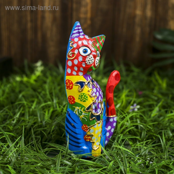 Сувенир дерево "Кошка" 12х4х21 см